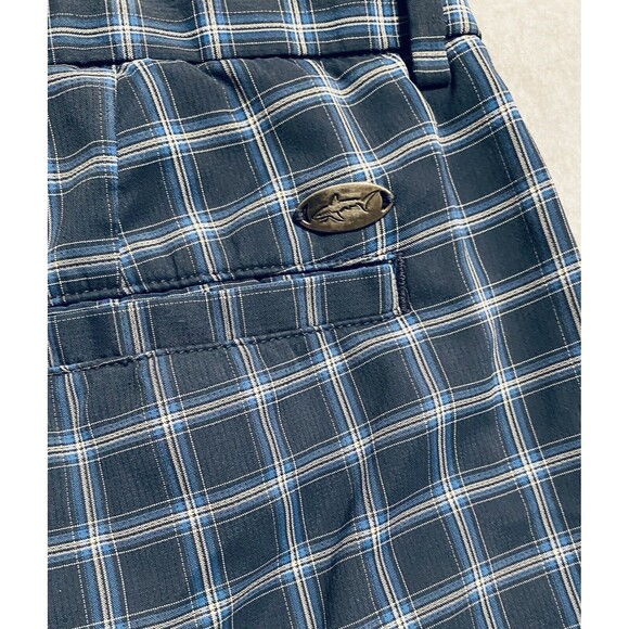 Greg Norman Golf Shorts Men's 34 Blue‎ Plaid 9.5 Inseam Casual Sport - Picture 7 of 9
